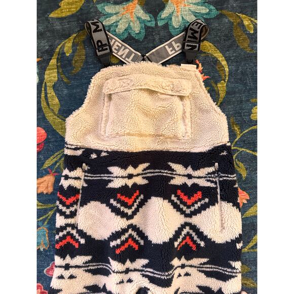 NWOT Free People Movement Hip The Slopes Salopette Fleece Jumpsuit Size Large - Picture 8 of 11